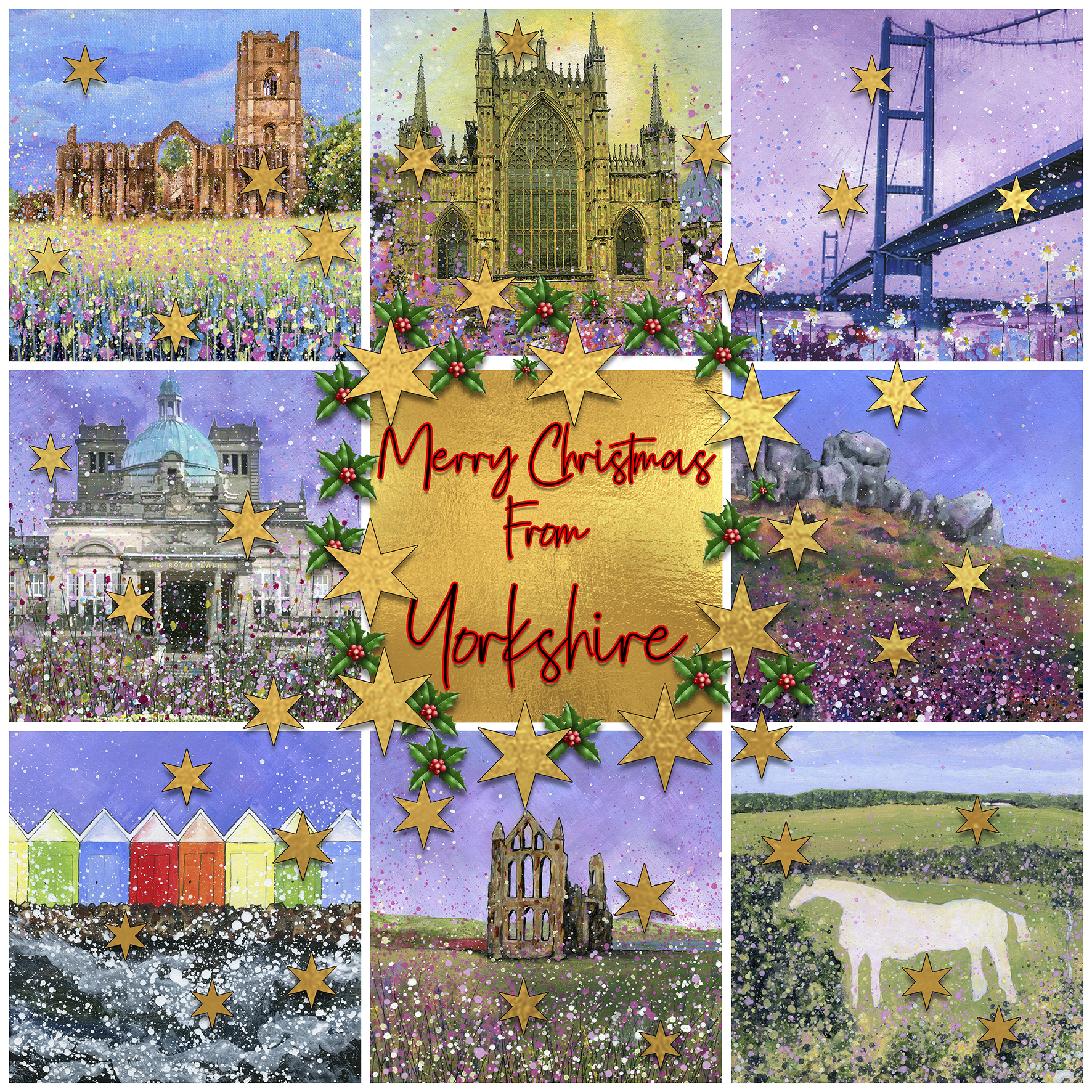 Yorkshire and Humberside Christmas cards